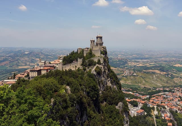 Mount Titano and its towers